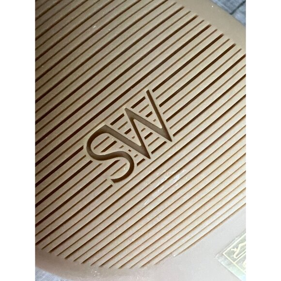 Stuart Weitzman Bling Embellished Suede Ballet Flats Beige Size 8 - Picture 8 of 9